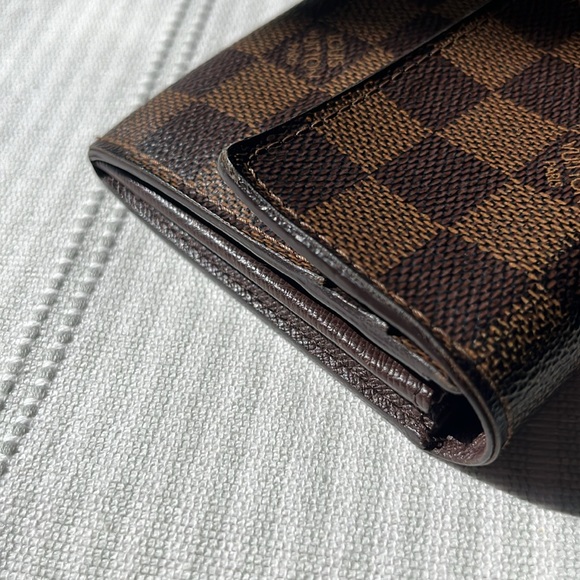 Authentic Louis Vuitton Sarah Damier Ebene Canvas Wallet with COA - Picture 3 of 12